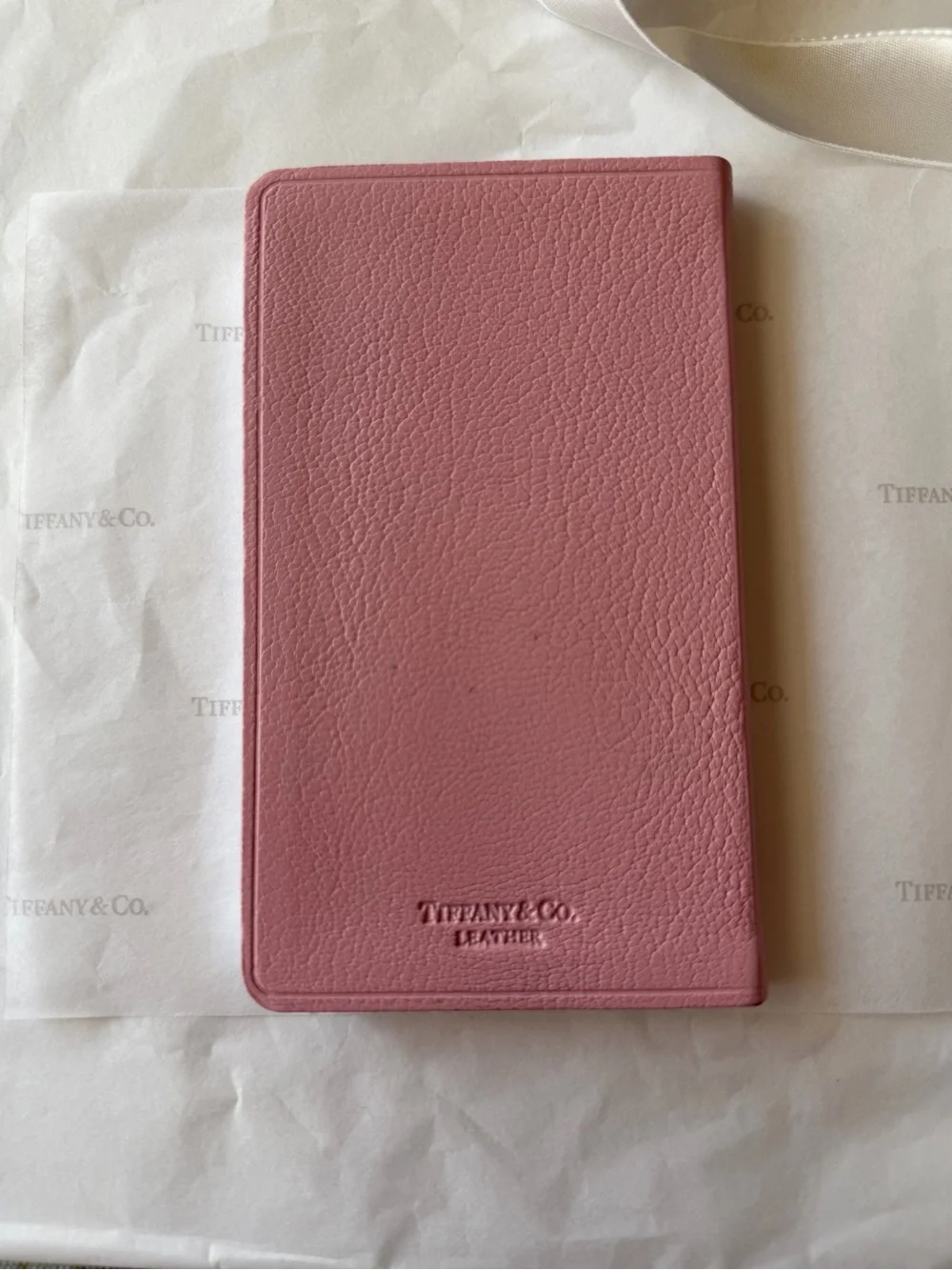 🩵🩷🩵 Tiffany & Co. Pink Embossed 'Shopping Notes' Pocket Notebook🩵🩷🩵 NWT 🩵🩷🩵